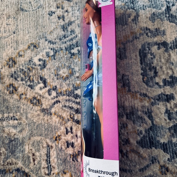 Barbie Diabetic Blue and White Polka Dot Dress - Picture 3 of 3